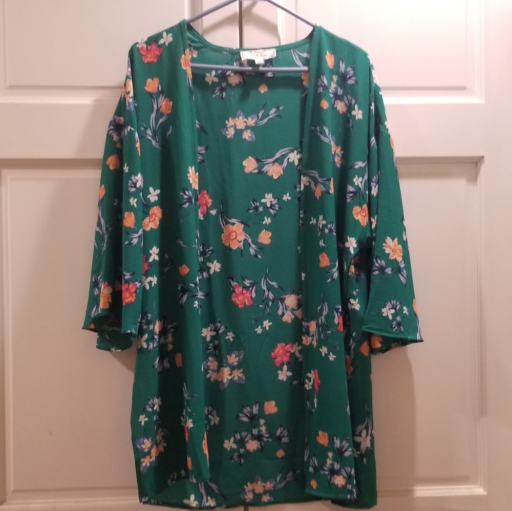Green kimono